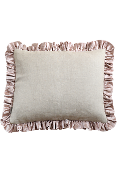 Kudde Ruffle Dusty Pink 