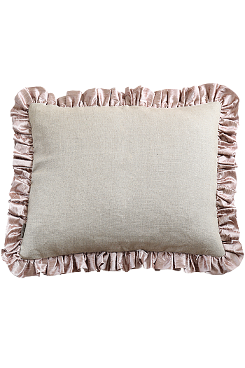 Kudde Ruffle Dusty Pink 