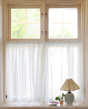 Cafégardin Grace vit  dubbel bredd