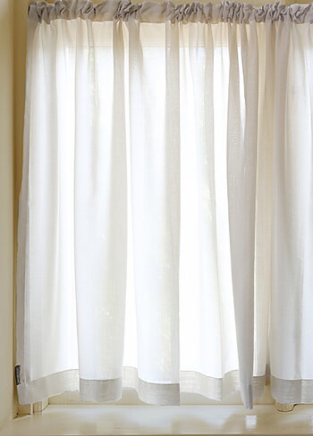 Cafégardin Grace naturbeige dubbel bredd