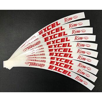 Excel Fälgdekal - Röd 10-Pack