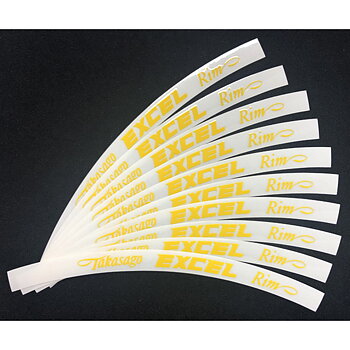 Excel Fälgdekal - Gul 10-Pack