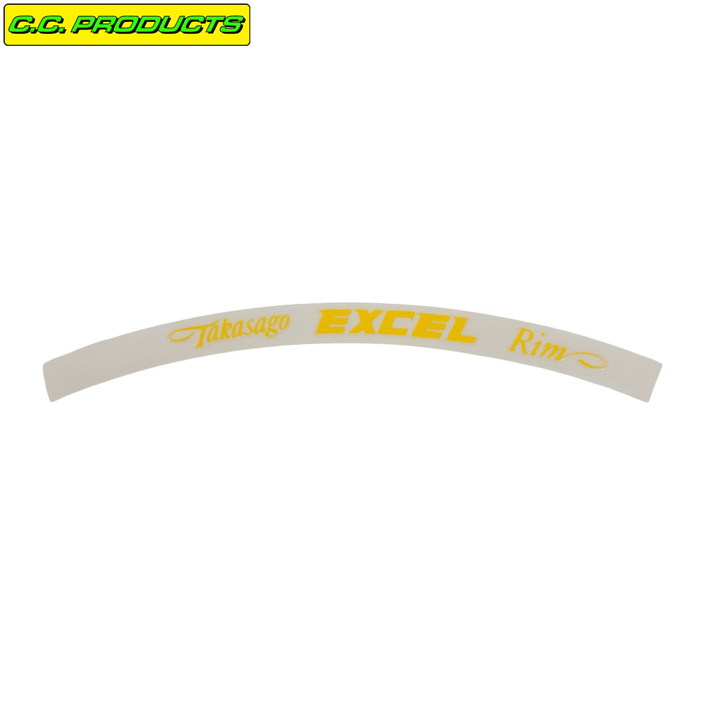 Excel Rim Sticker - Yellow 1-Pack