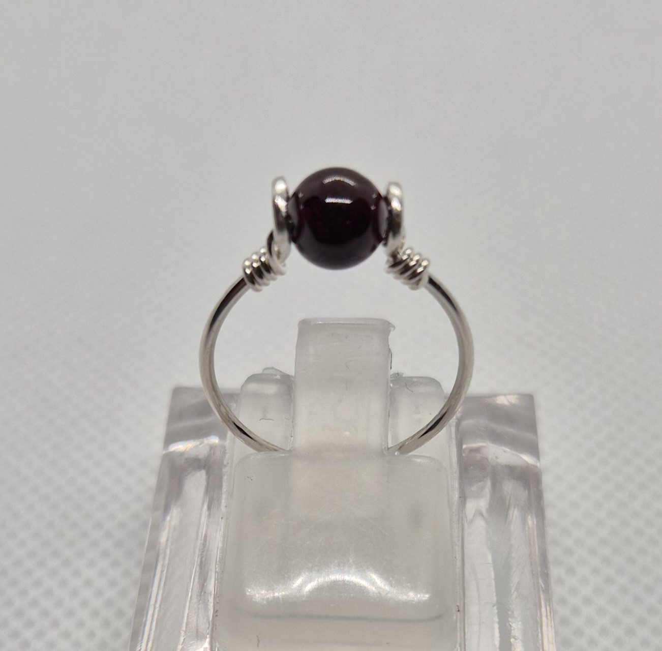 Trådring med ädelsten - 925 Sterling Silver  - 6