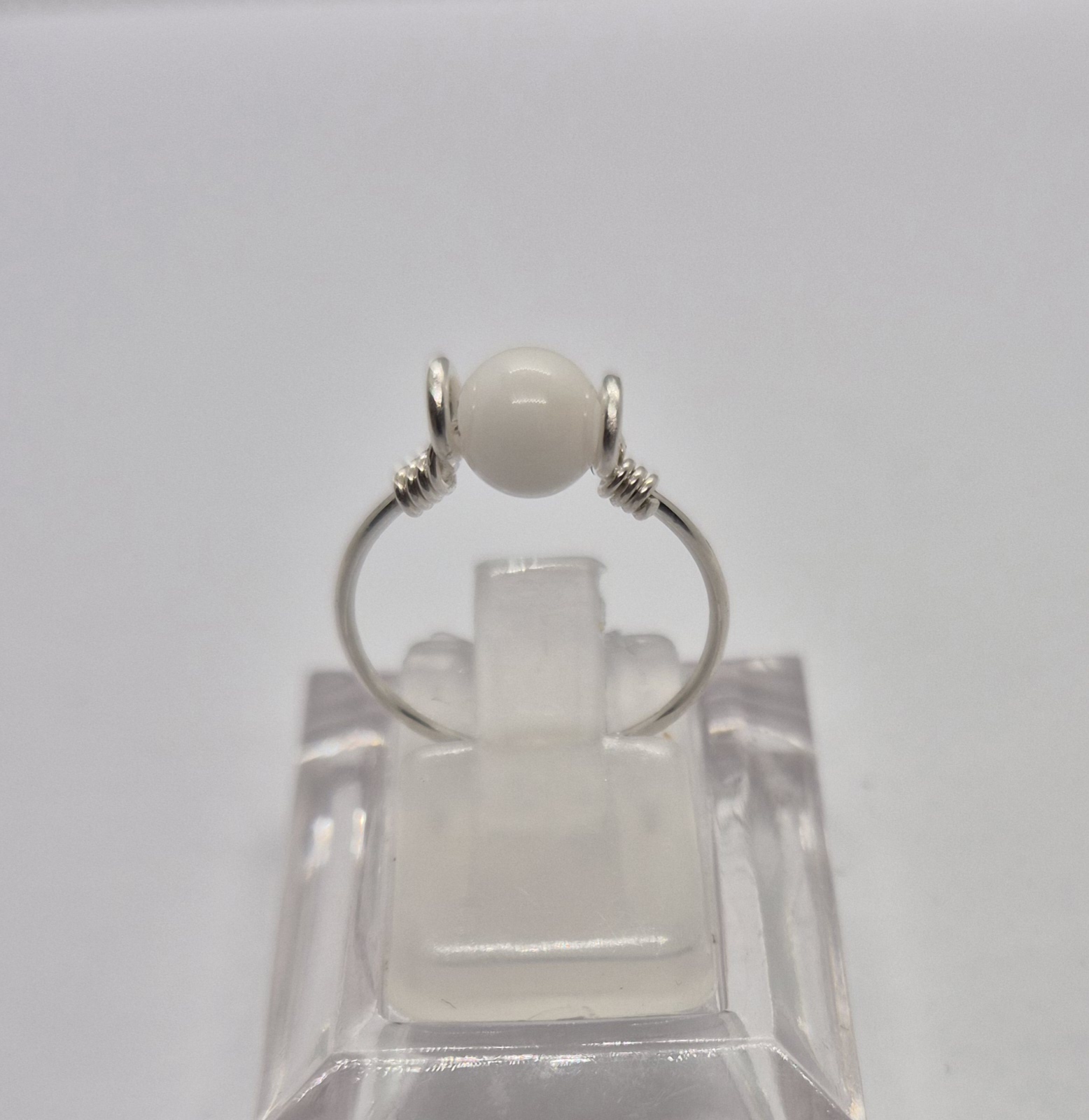 Trådring med ädelsten - 925 Sterling Silver  - 3