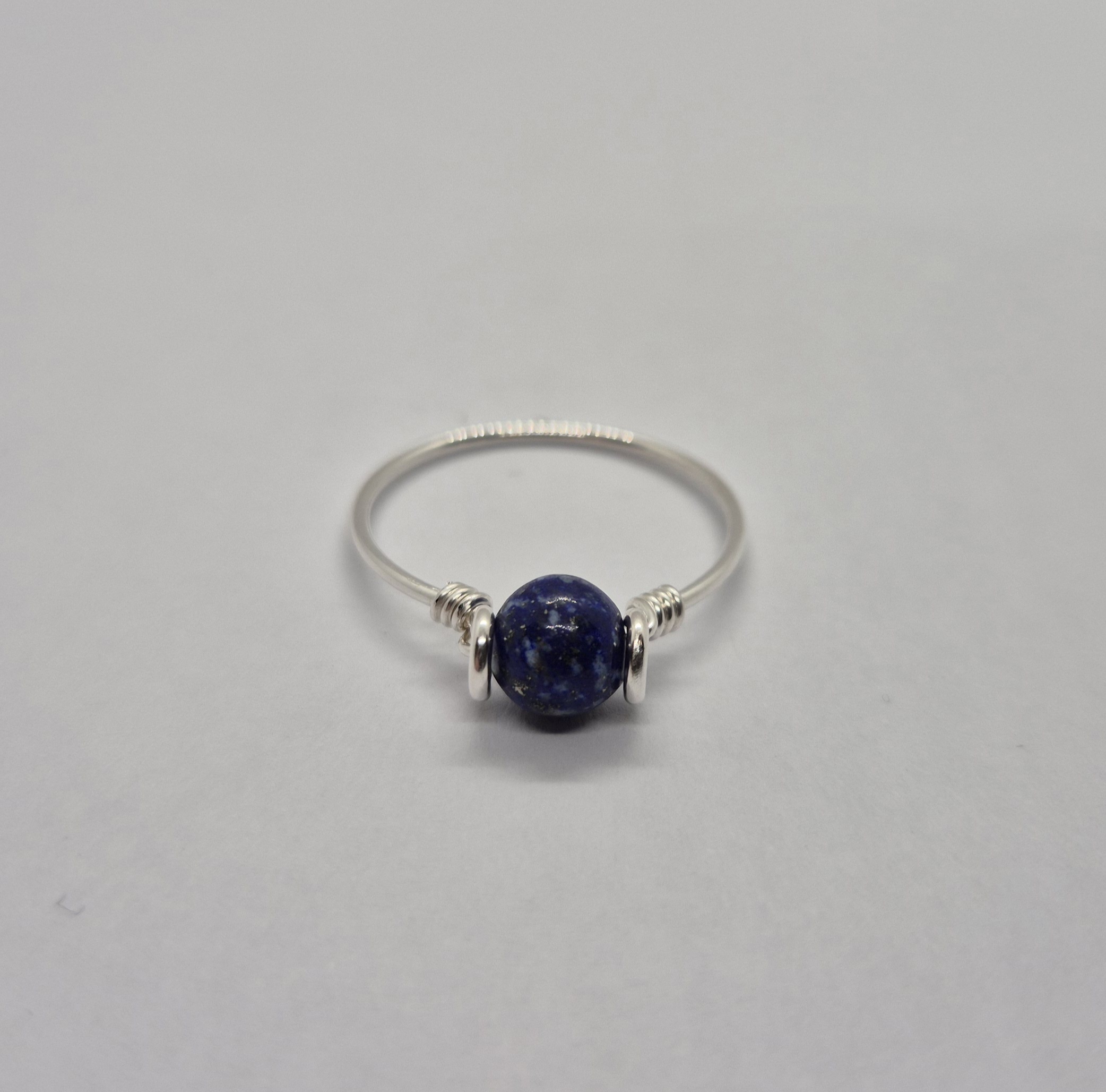 Trådring med ädelsten - 925 Sterling Silver  - 9