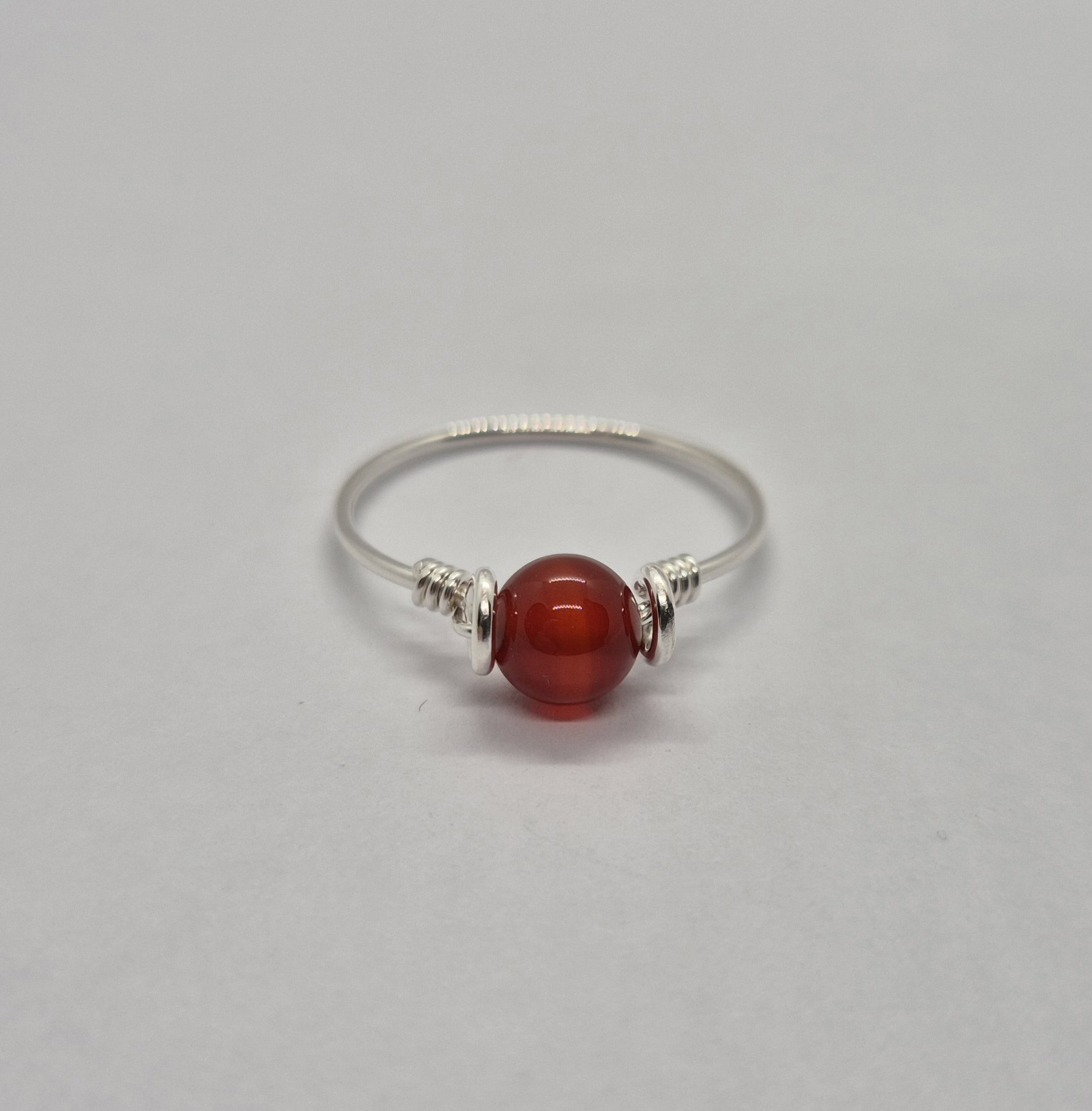 Trådring med ädelsten - 925 Sterling Silver  - 12
