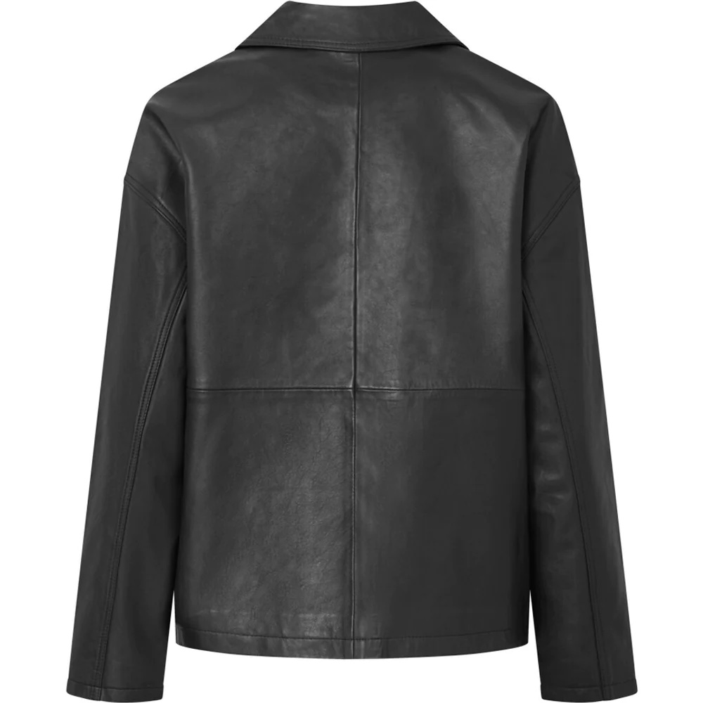 Depeche - Leah Biker Jacket In Soft And Delicious Leather Black - 3