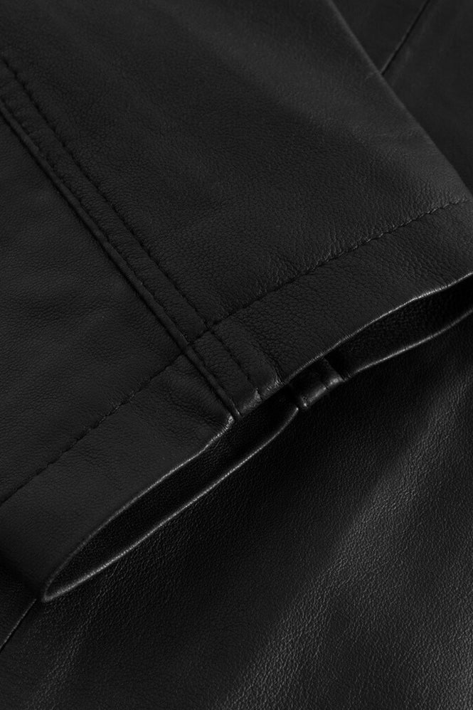 Depeche - Leah Biker Jacket In Soft And Delicious Leather Black - 6