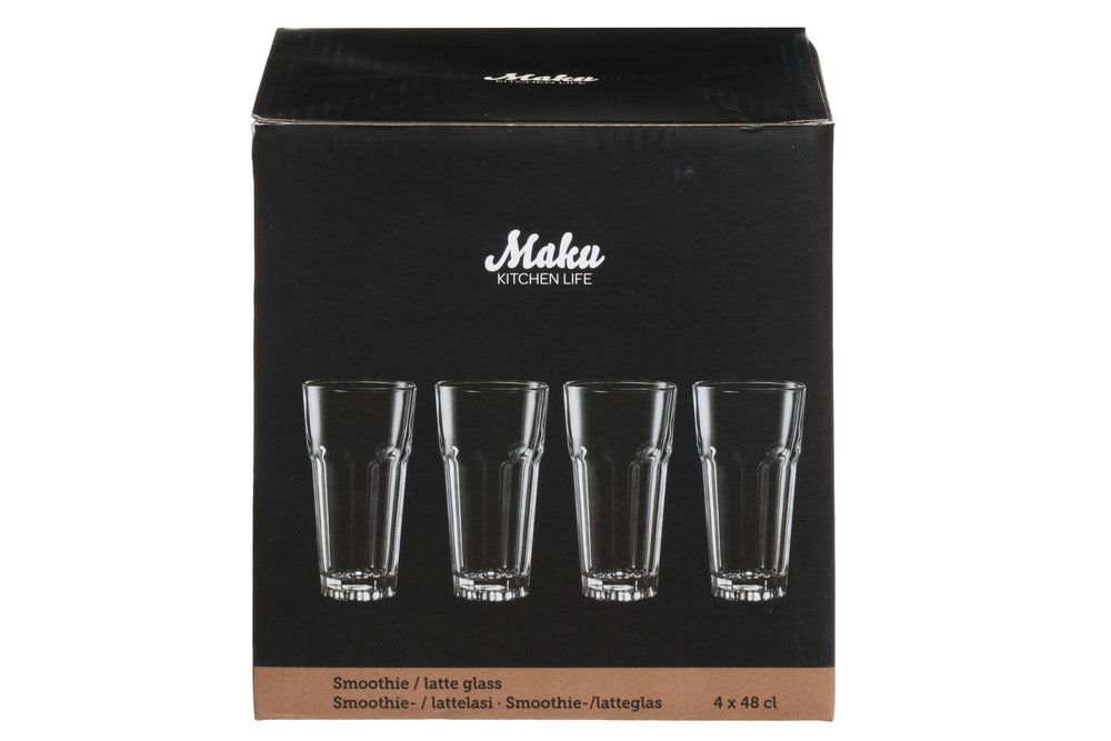 Smoothie/latteglas 48 cl 4 st - 2