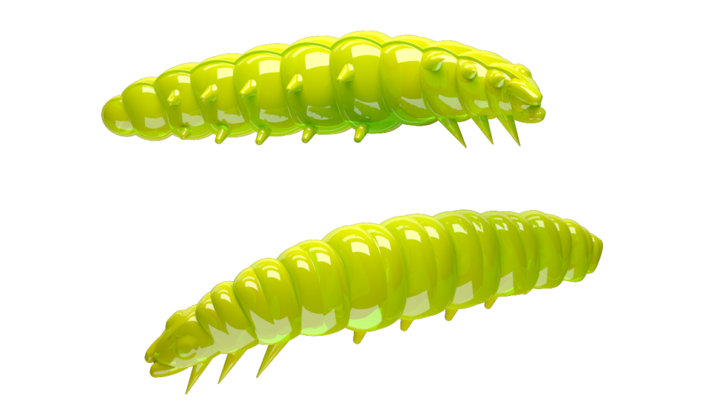 Libra Lures Turbo Worm 56mm shrimp odor color scream green
