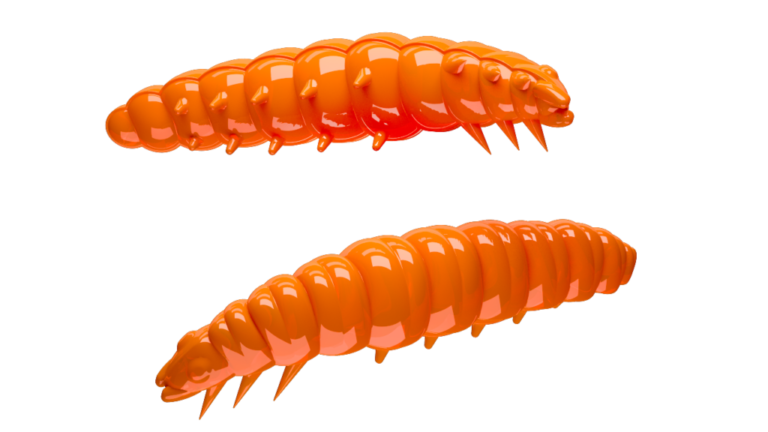 Libra Lures Turbo Worm 56mm shrimp odor color orange