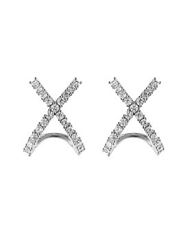 Cross earring, steel