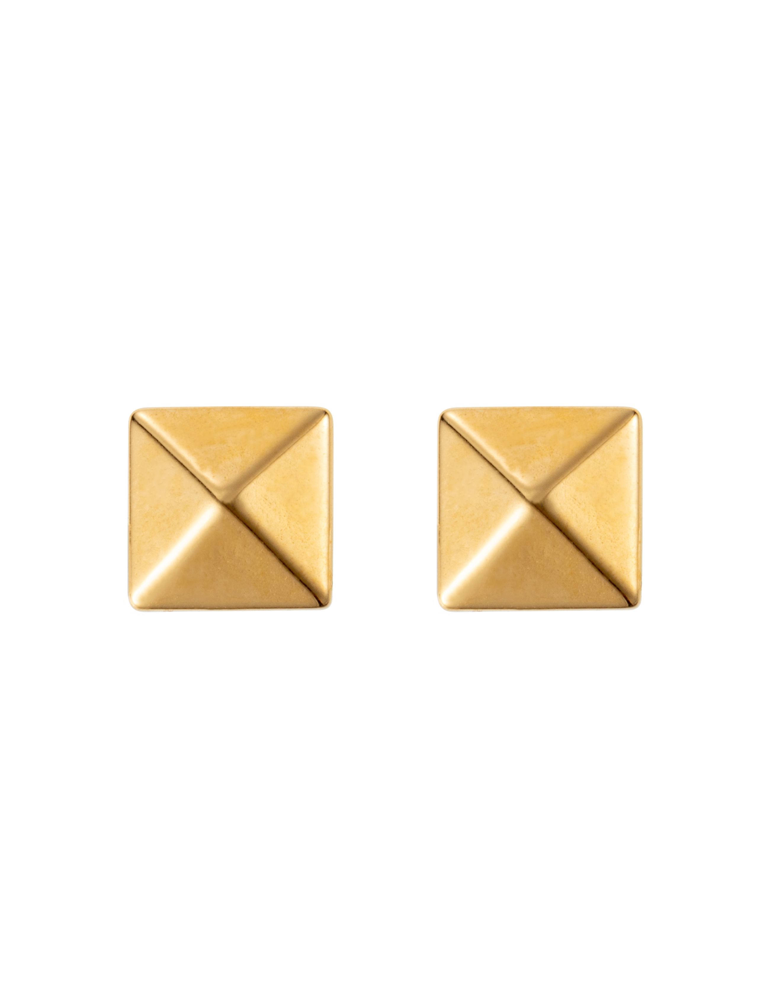Peak stud , large, gold