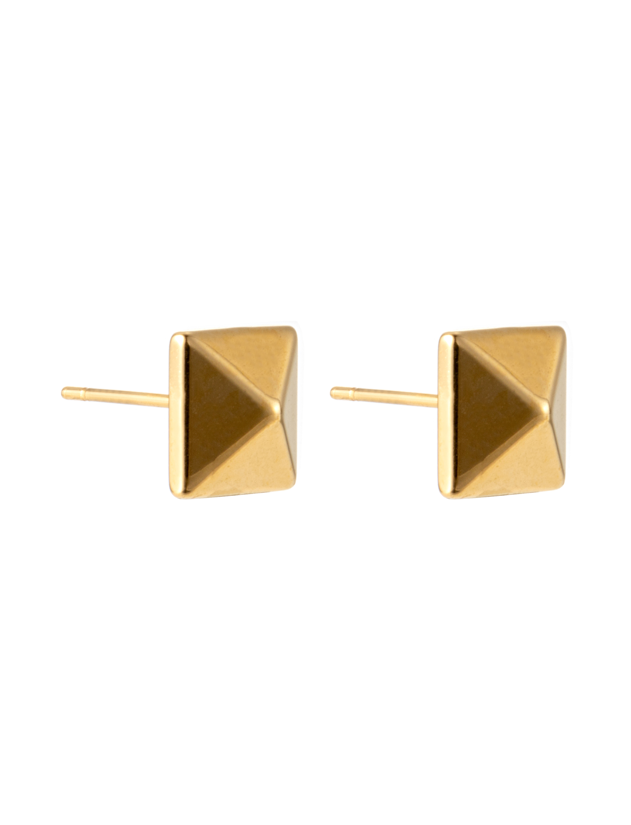 Peak stud , large, gold - 3