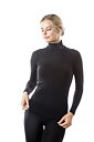 Poloshirt met lange mouwen van merinowol en Dryarn (Dames)