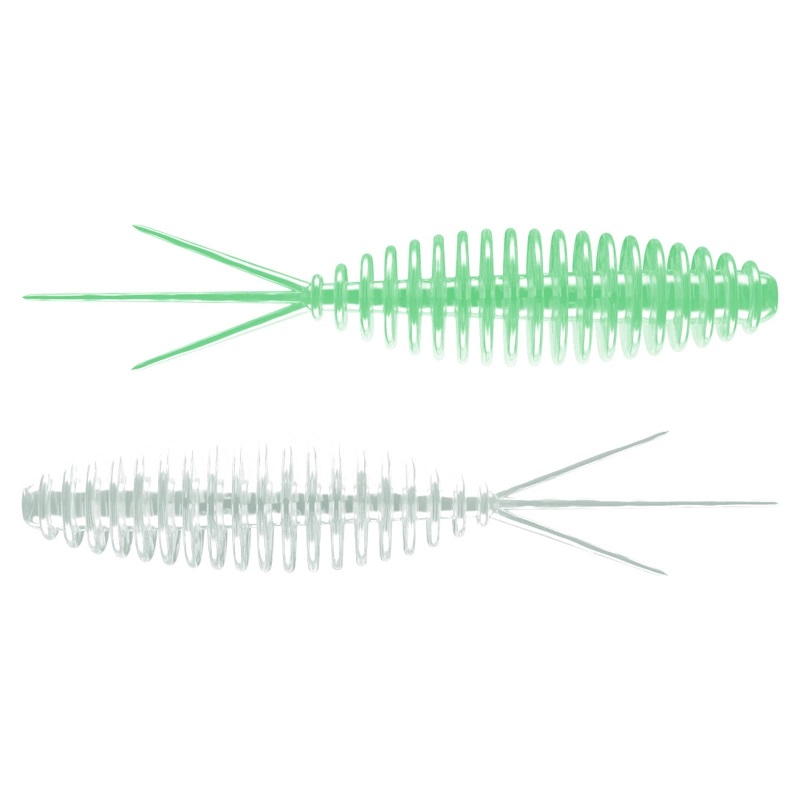 Libra Lures Turbo Worm 56mm räk lukt färg grön. Libra lures är extremt populärt bete till regnbågslax och röding