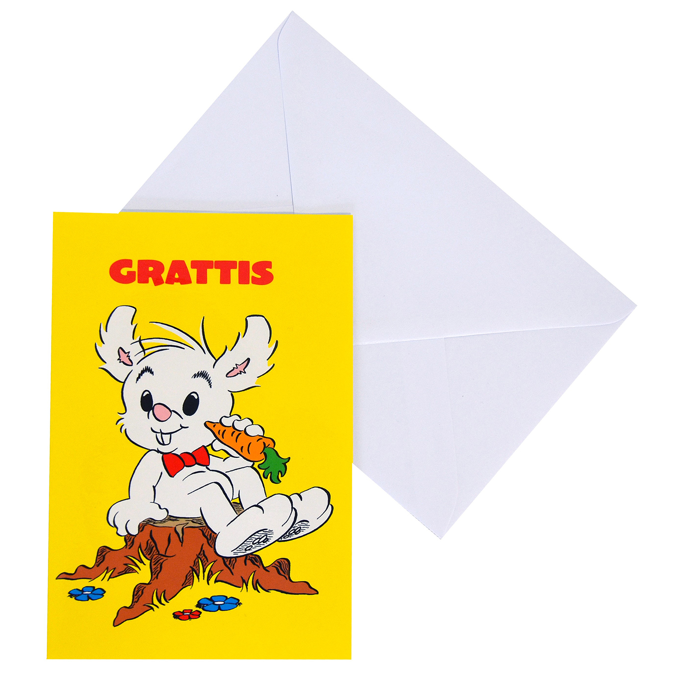 Gratulationskort med kuvert lille skutt