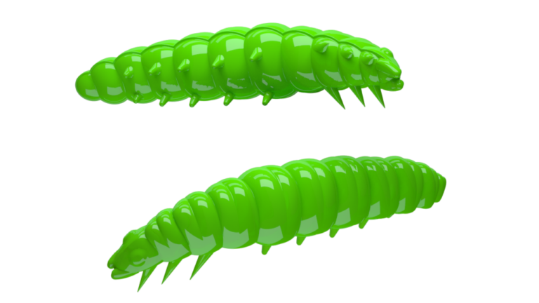 Jigs made of silicone scented with cheese color green. Libra lures are extremely popular bait for rainbow trout and char
