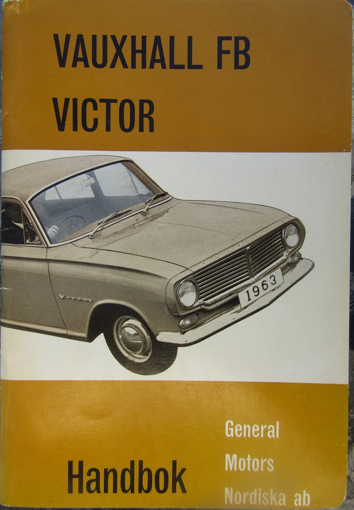 1963 Vauxhall FB Victor & VX 4/90 Handbok svensk