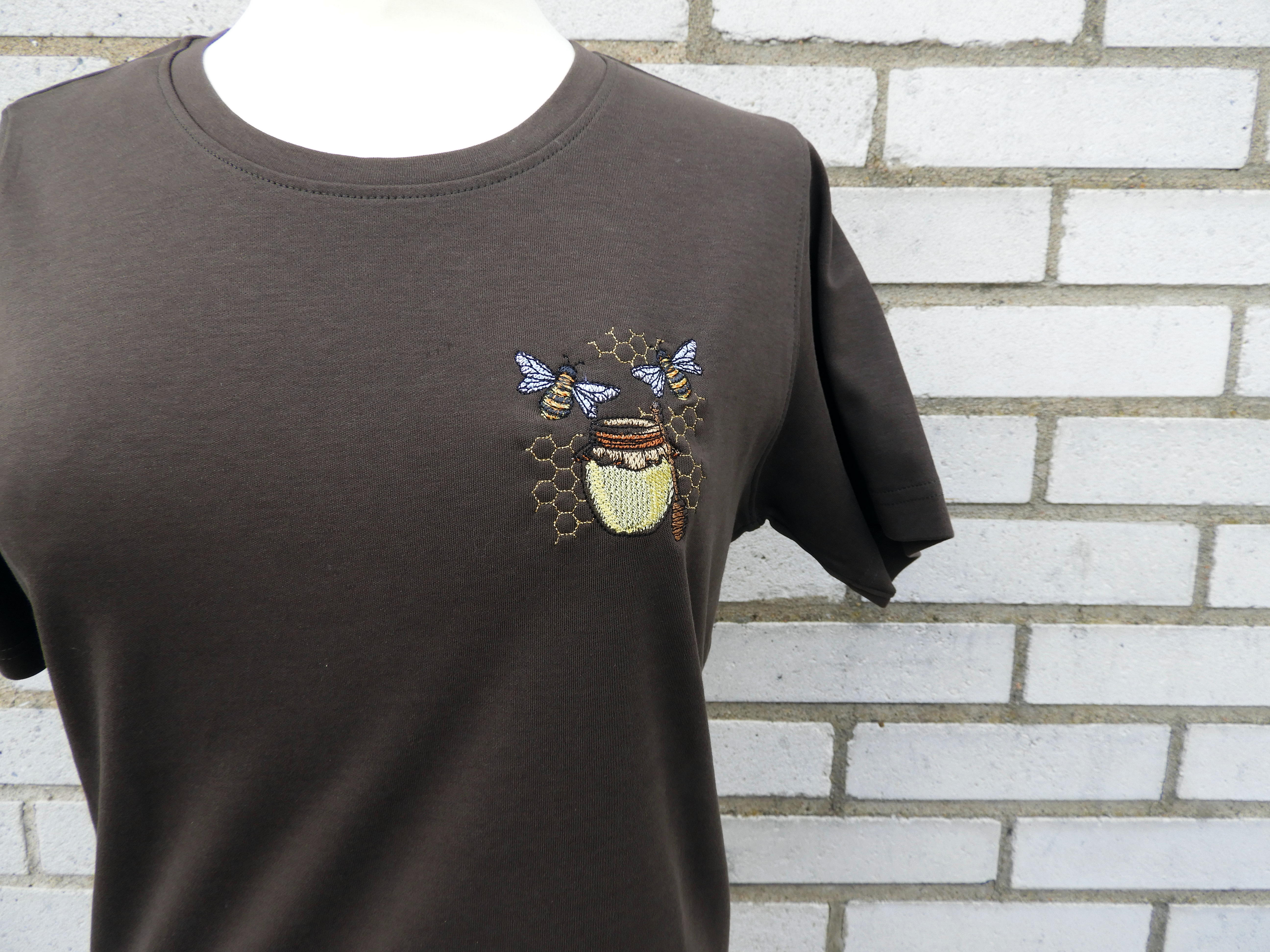 Bi/Honungsburk T-Shirt Oliv Dam - 2
