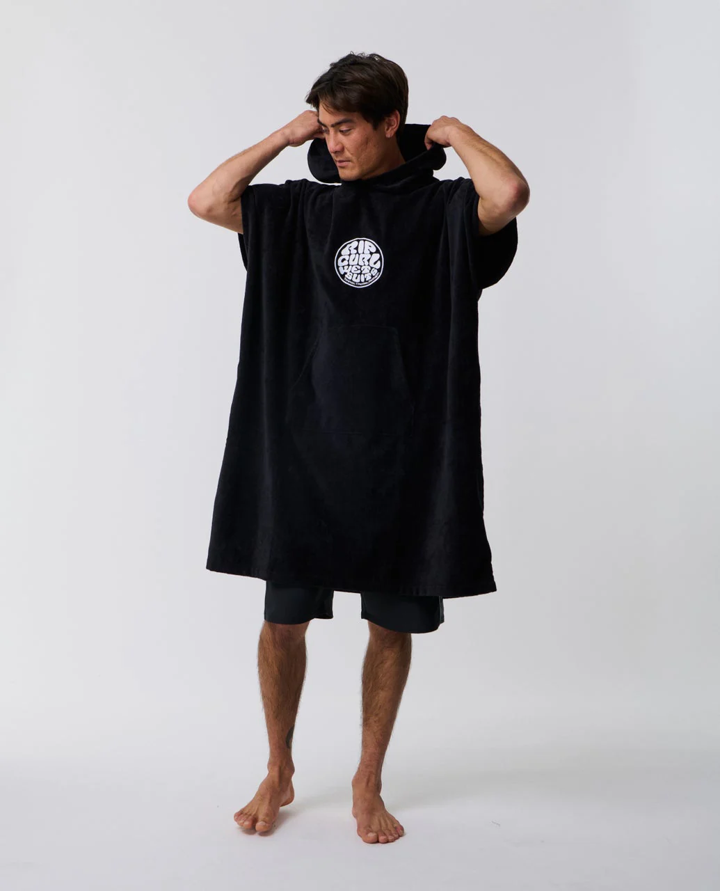Rip Curl Logo Surfponcho Black - 4