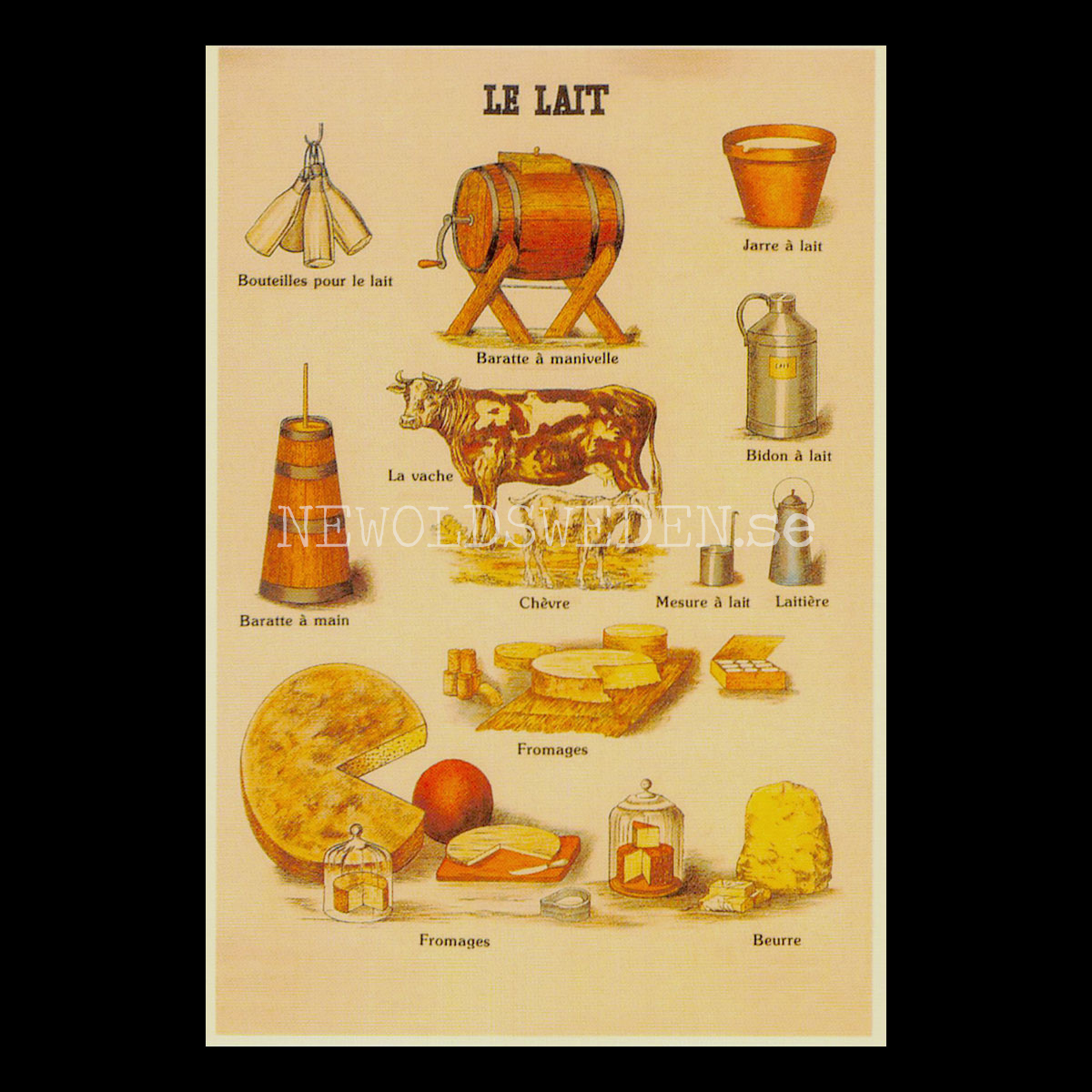 LE LAIT Vykort No. 2 av 4 - 750
