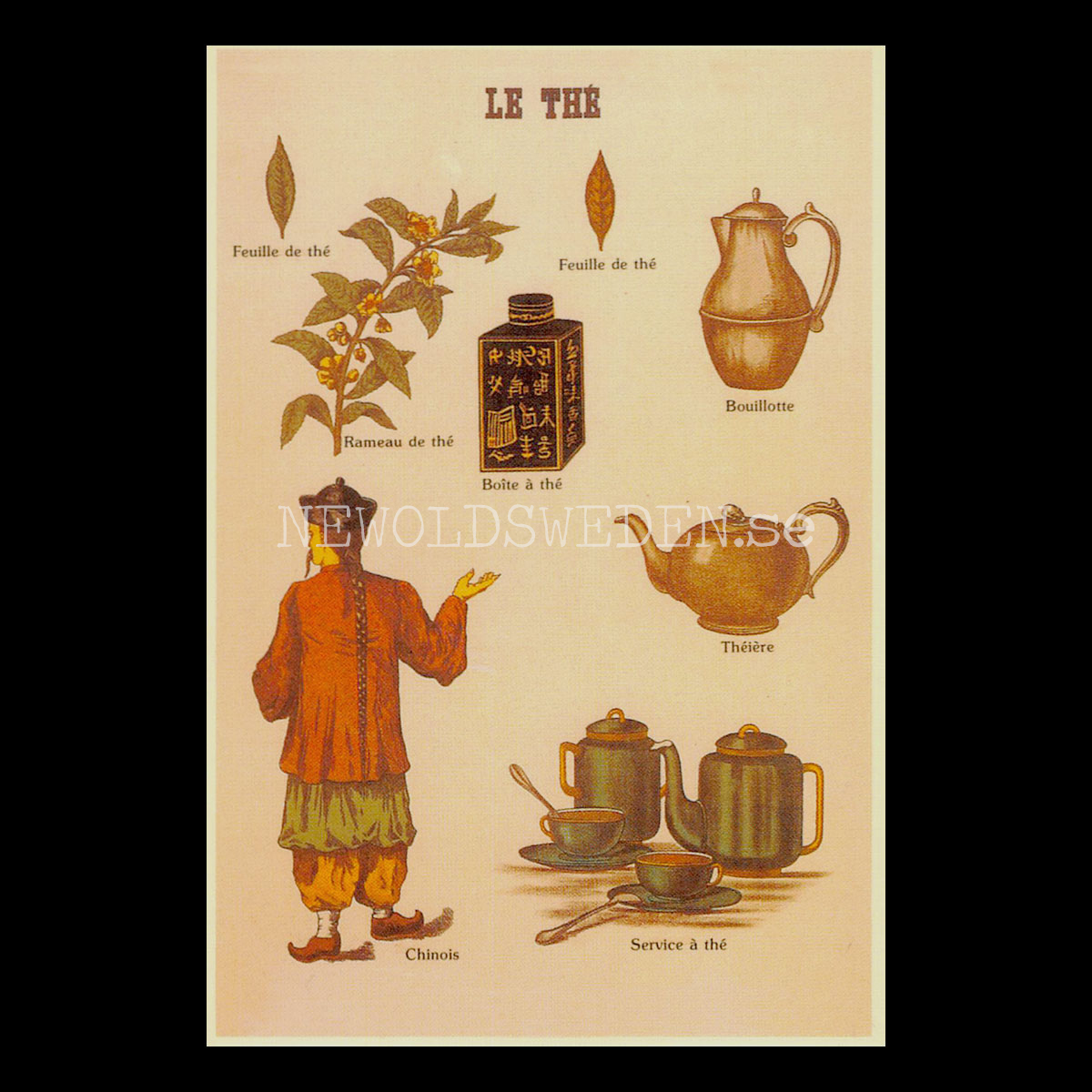 LE THÉ Vykort No. 3 av 4 - 750