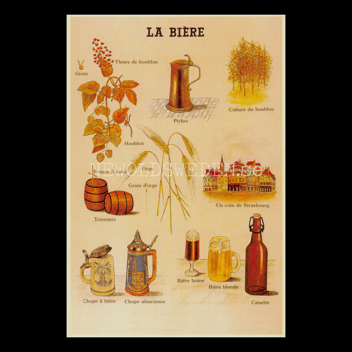 LE BIÉRE Vykort No. 4 av 4 - 750