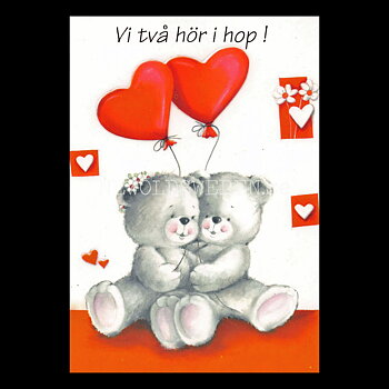 VI TVÅ HÖR IHOP! Vykort - 750