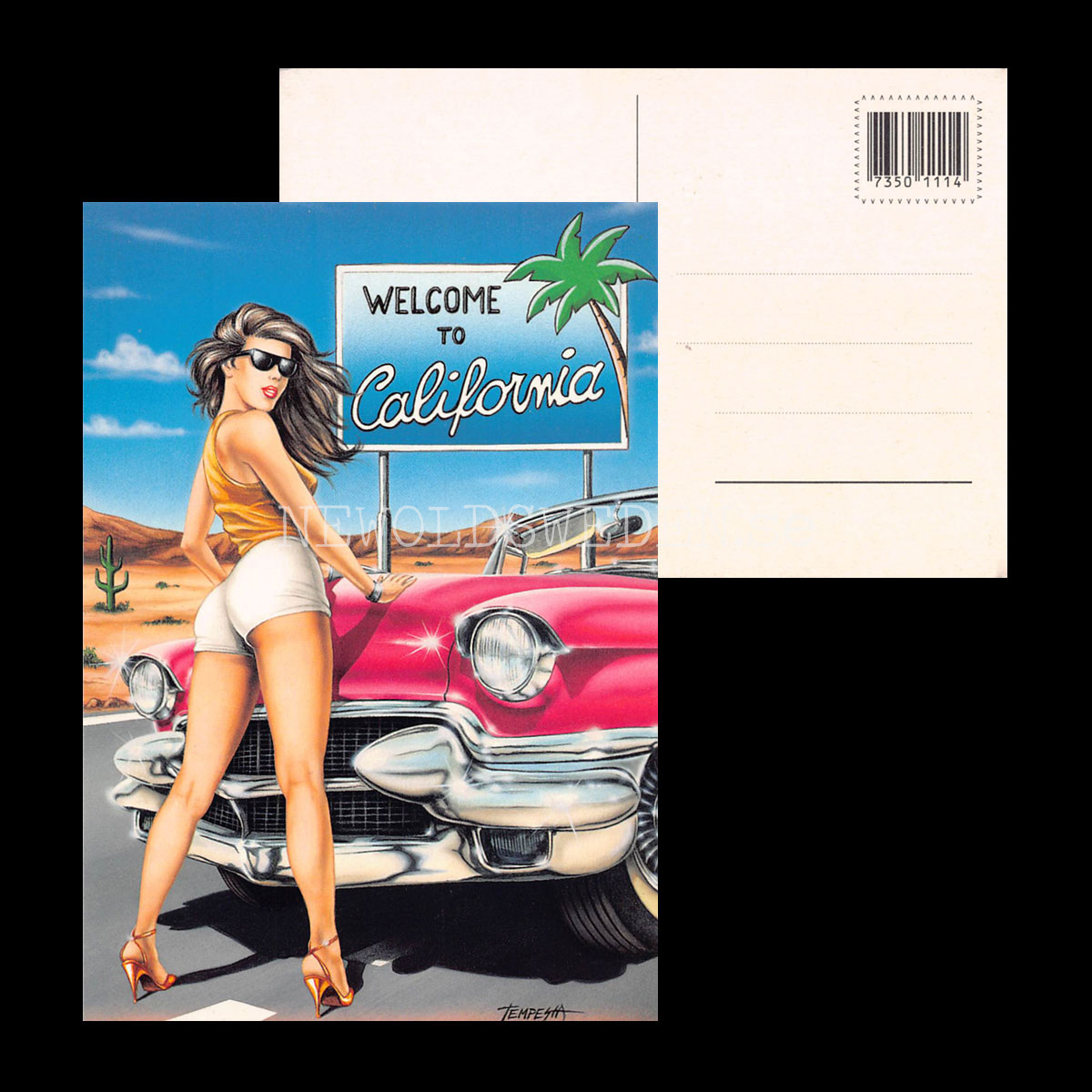 WELCOME TO CALIFONIA Vykort No. 2 av 4 - 287 - 2