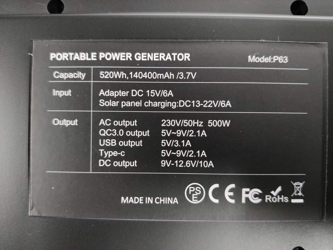 Portabelt batteri 230V/12V/USB 520Wh - 2