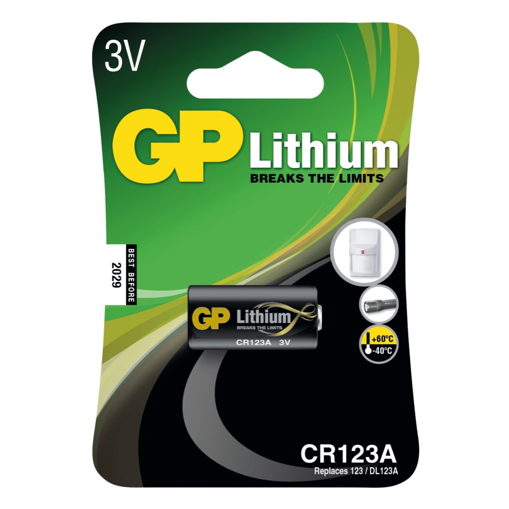 GP Lithium Batteri Foto GP123A