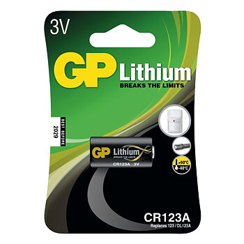GP Lithium Batteri Foto GP123A