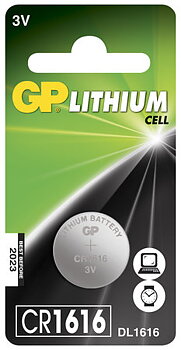 GP Knappcellsbatteri 3V CR1616 Lithium