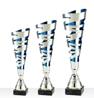 Pokal Silver/Blå Värnamo - 3 olika storlekar - 355 mm, 390 mm, 430 mm - 2