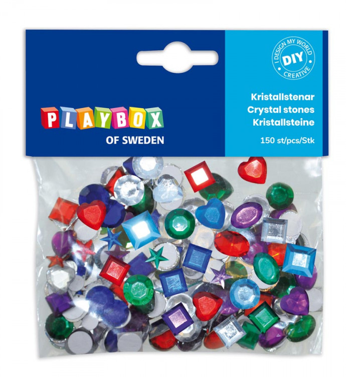 Självhäftande kristallstenar Ca 150st - 2