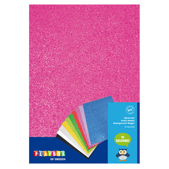 Mjuka Ark Glitter 10st
