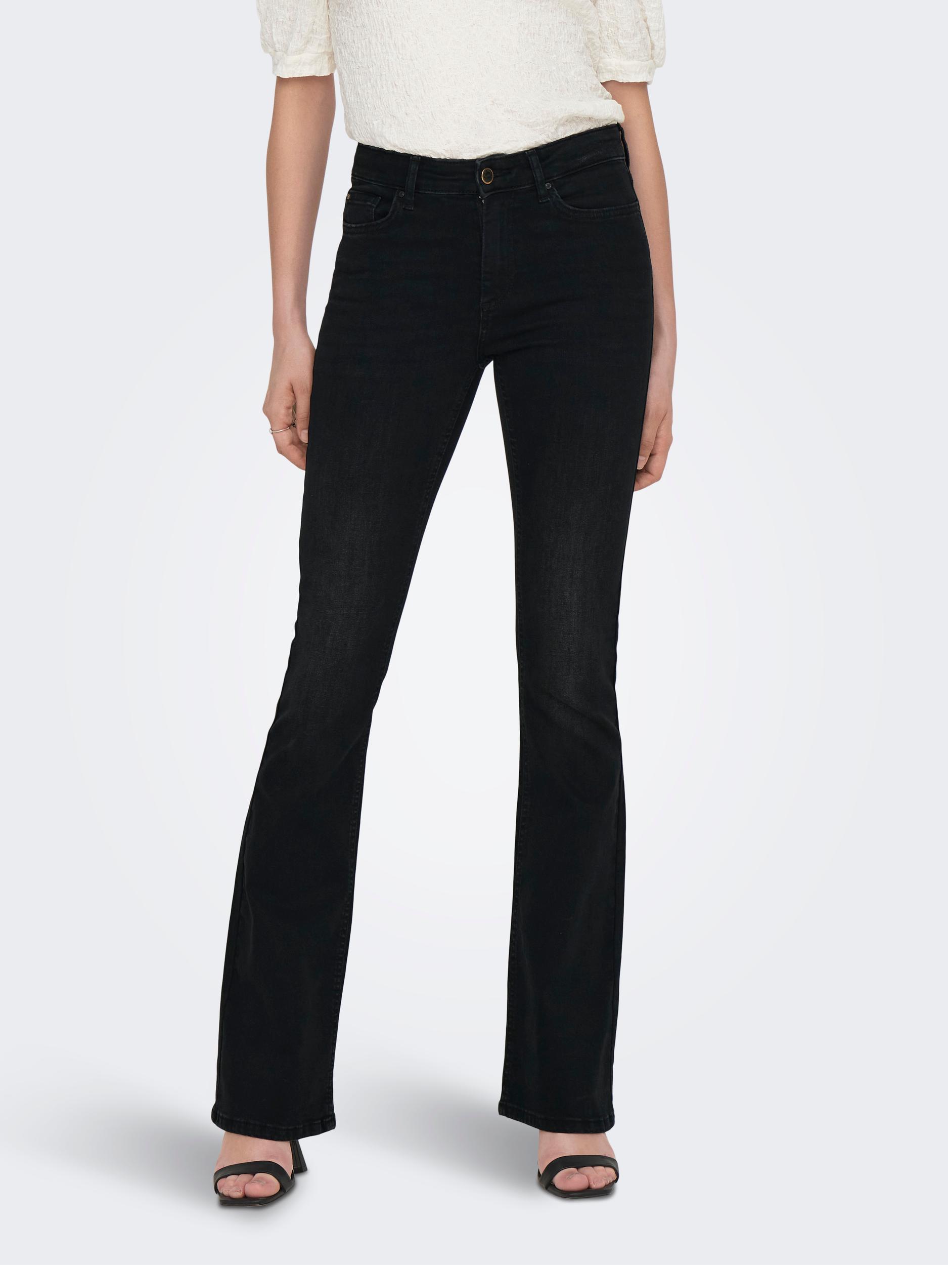 Only - Blush Flared Jeans Svart - 2