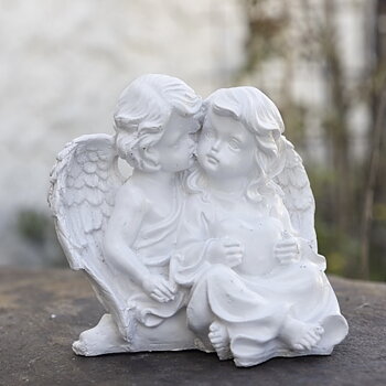 Ängelpar i Poly, 15 cm