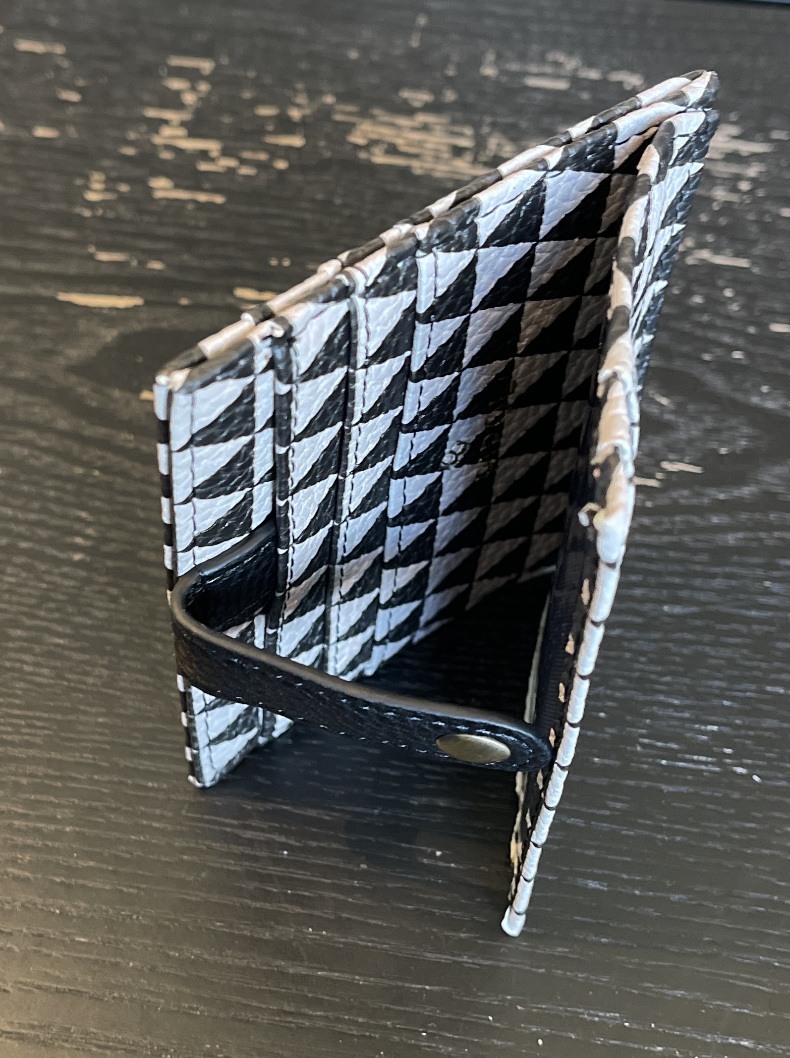STILE CARD HOLDER STAR TRIP BLACK & WHITE