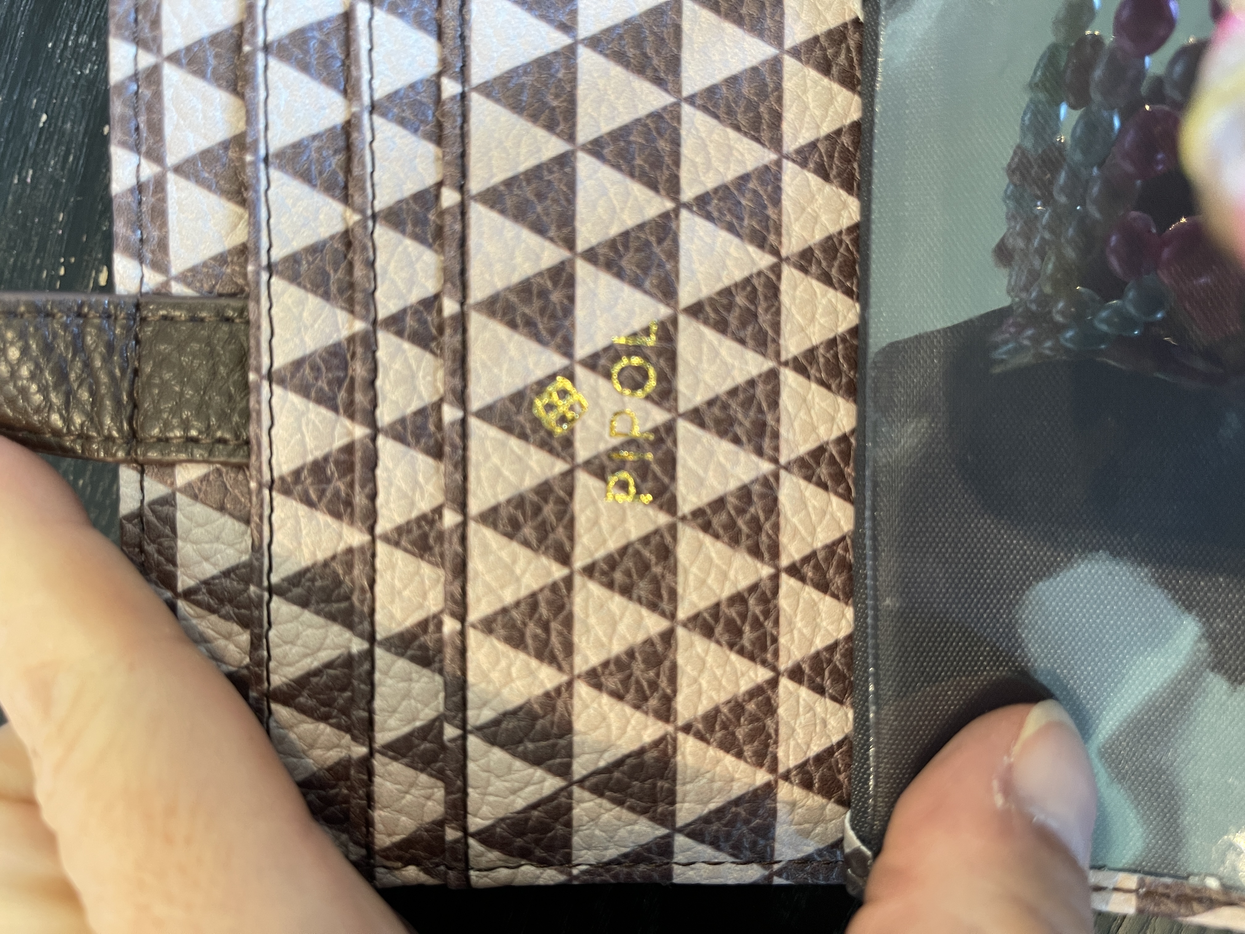 STILE CARD HOLDER STAR TRIP BROWN