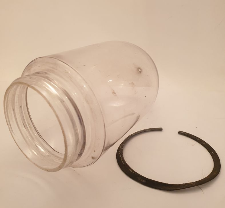 Lyktglas till stallykta antik - 3