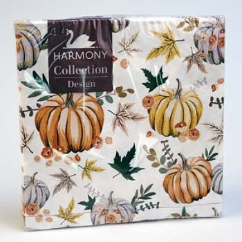 Servett 20-pack 33x33cm Fall pumpkins