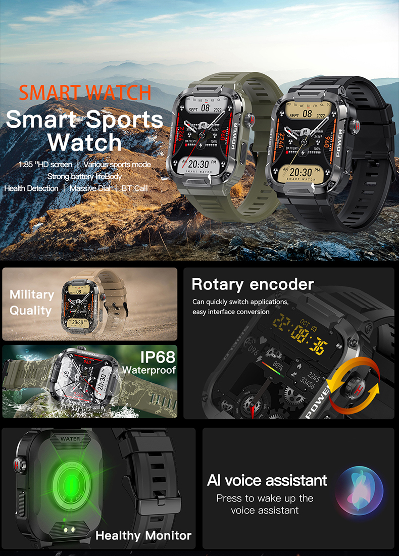 Philippe Palmer Smart Watch LP65 Desert - 15
