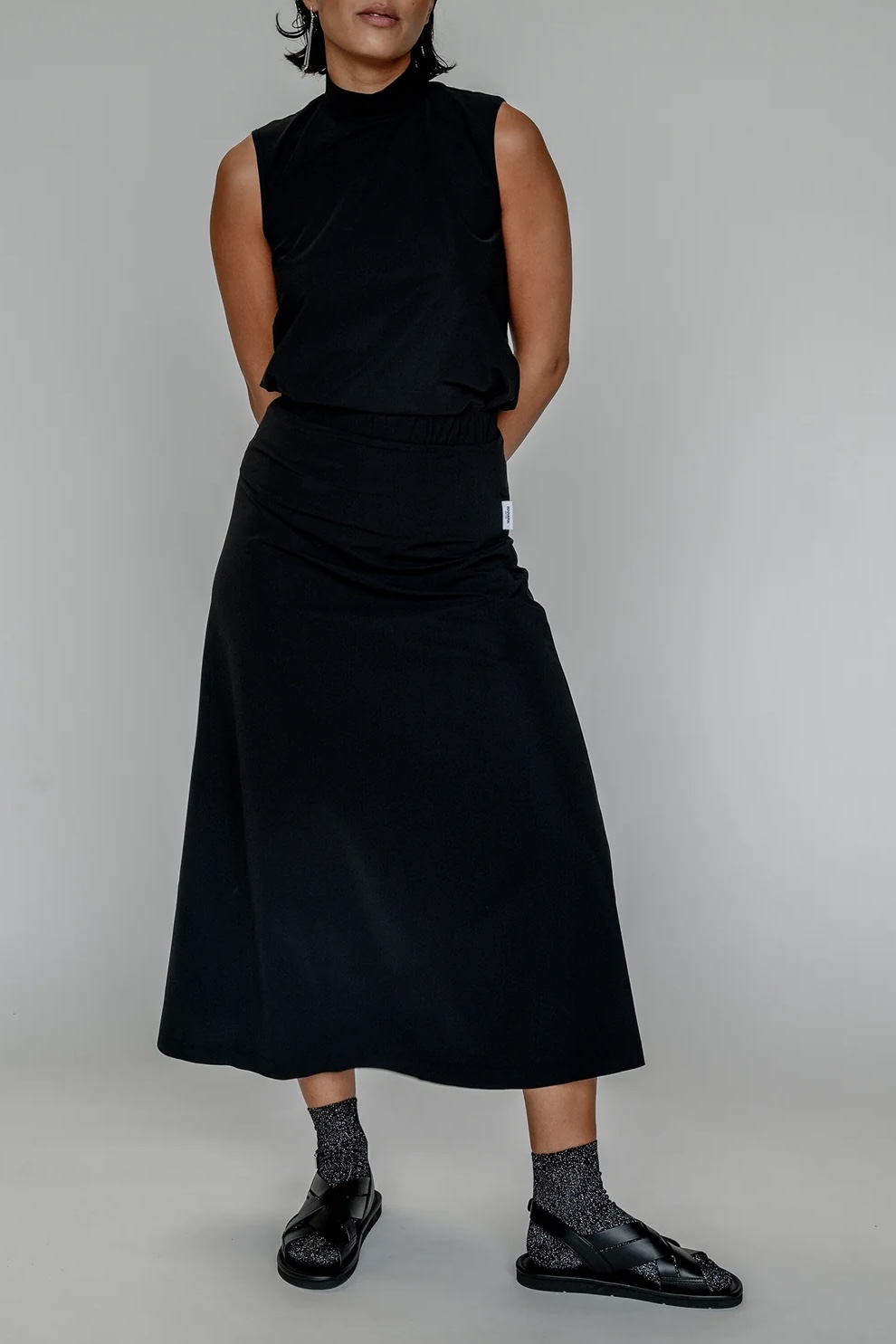 Penn & Ink NY - Anna Skirt Black - 5