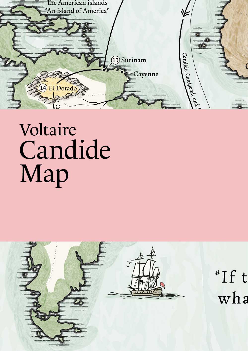 Literary Maps : Voltaire Candide - Litterär karta för din läsning!
