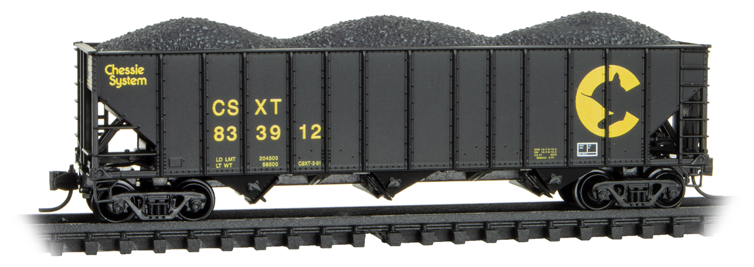 Hopper car 100 ton 3-bay covered CSX #833912