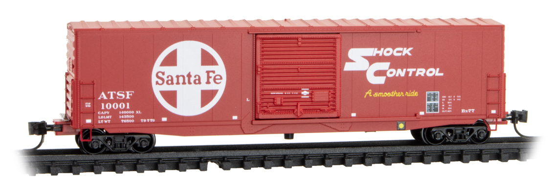 Standard 50" box car w/o roofwalk ATSF #10001