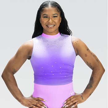 Jordan Chiles U.S. Championships Replica Workout Leotard: Lavender